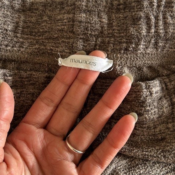 🤎 GUC Maurices Lakeside Cozy Heather Brown Jogger Pants in Small - Picture 5 of 6